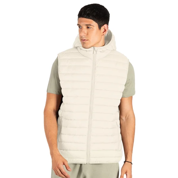 LIBERTY HOOD VEST MEN Krem-bela