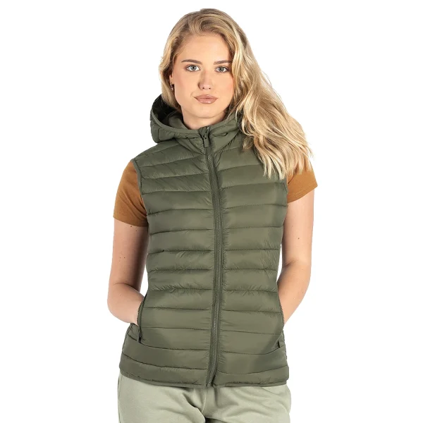 LIBERTY HOOD VEST WOMEN Maslinasta