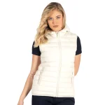 LIBERTY HOOD VEST WOMEN Krem-bela