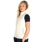 LIBERTY HOOD VEST WOMEN Krem-bela