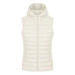 LIBERTY HOOD VEST WOMEN Krem-bela