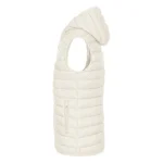 LIBERTY HOOD VEST WOMEN Krem-bela