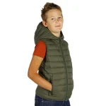 LIBERTY HOOD VEST KID Maslinasta