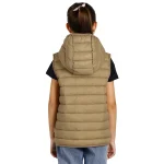 LIBERTY HOOD VEST KID Svetlo braon