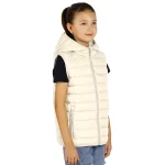 LIBERTY HOOD VEST KID Krem-bela